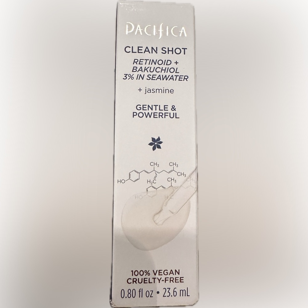 Pacifica NEW IN BOX CLEAN SHOT Retinoid 5% Seawater FULL SZ .80 fl oz